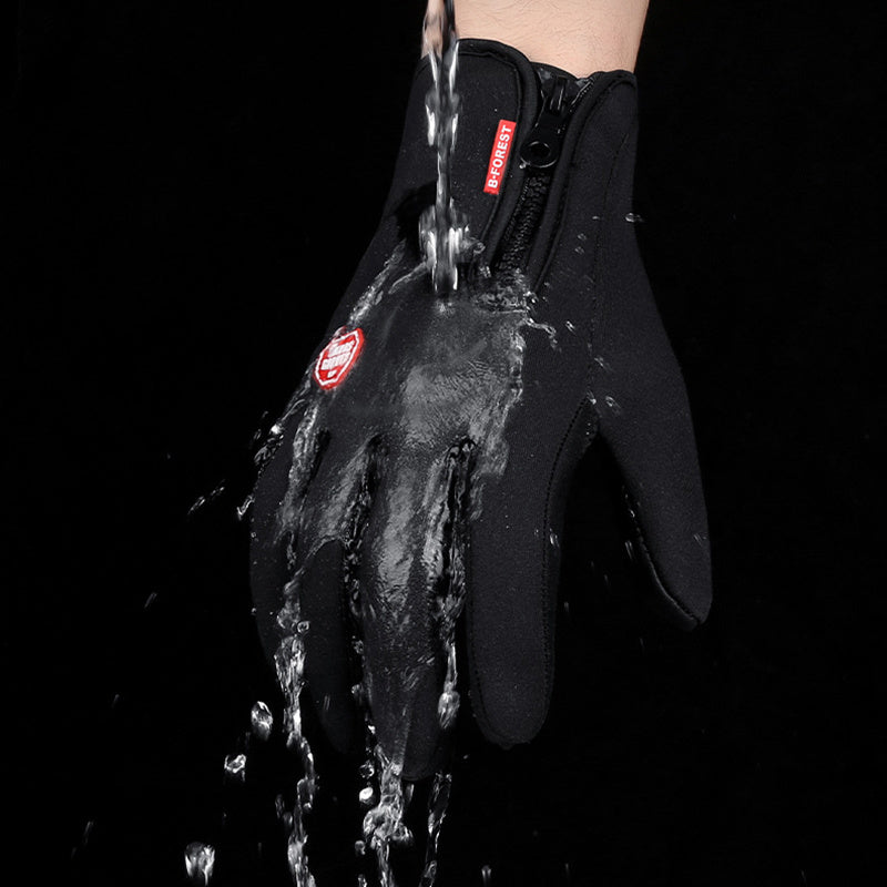 Waterproof, touch-sensitive and non-slip gloves